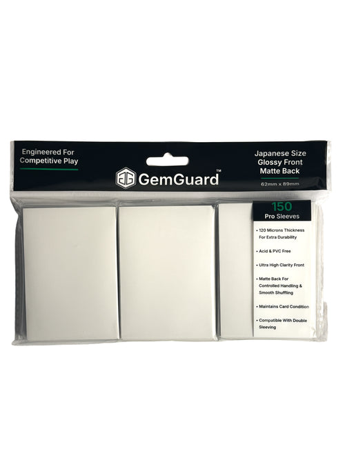GemGuard Japanese Size Pro Sleeves 62x89mm