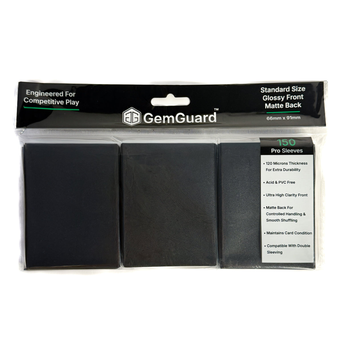 GemGuard Standard Size Pro Sleeves 66x91mm